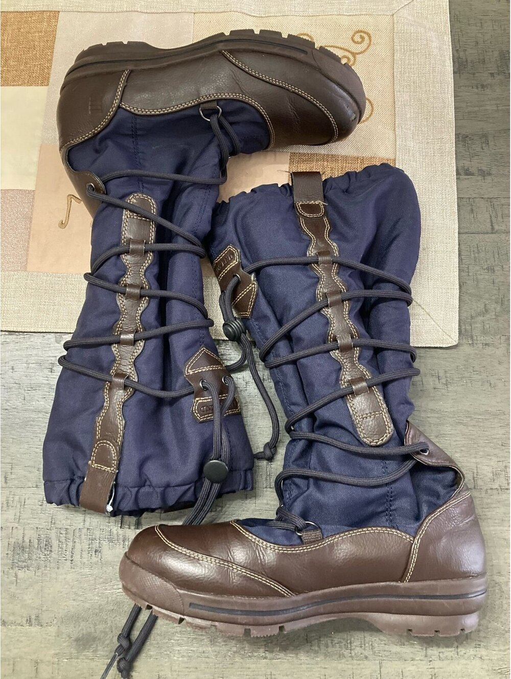 Lands end quilted hiking fleece lined boots 6